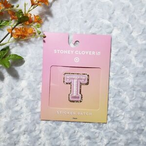 Stoney Clover Lane x Target light pink letter T sticker patch